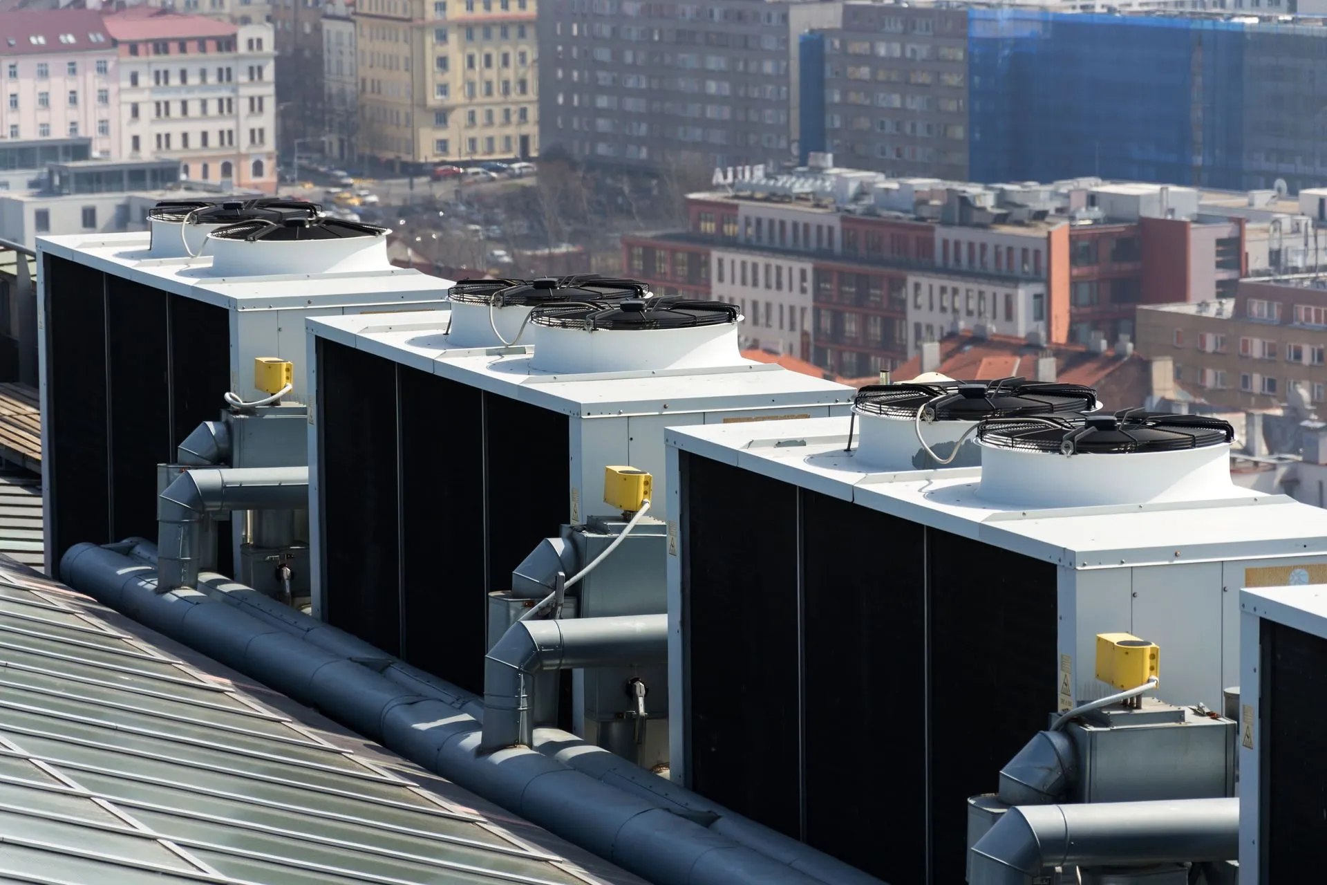 Commercial building interior kept comfortable by a professional HVAC system.